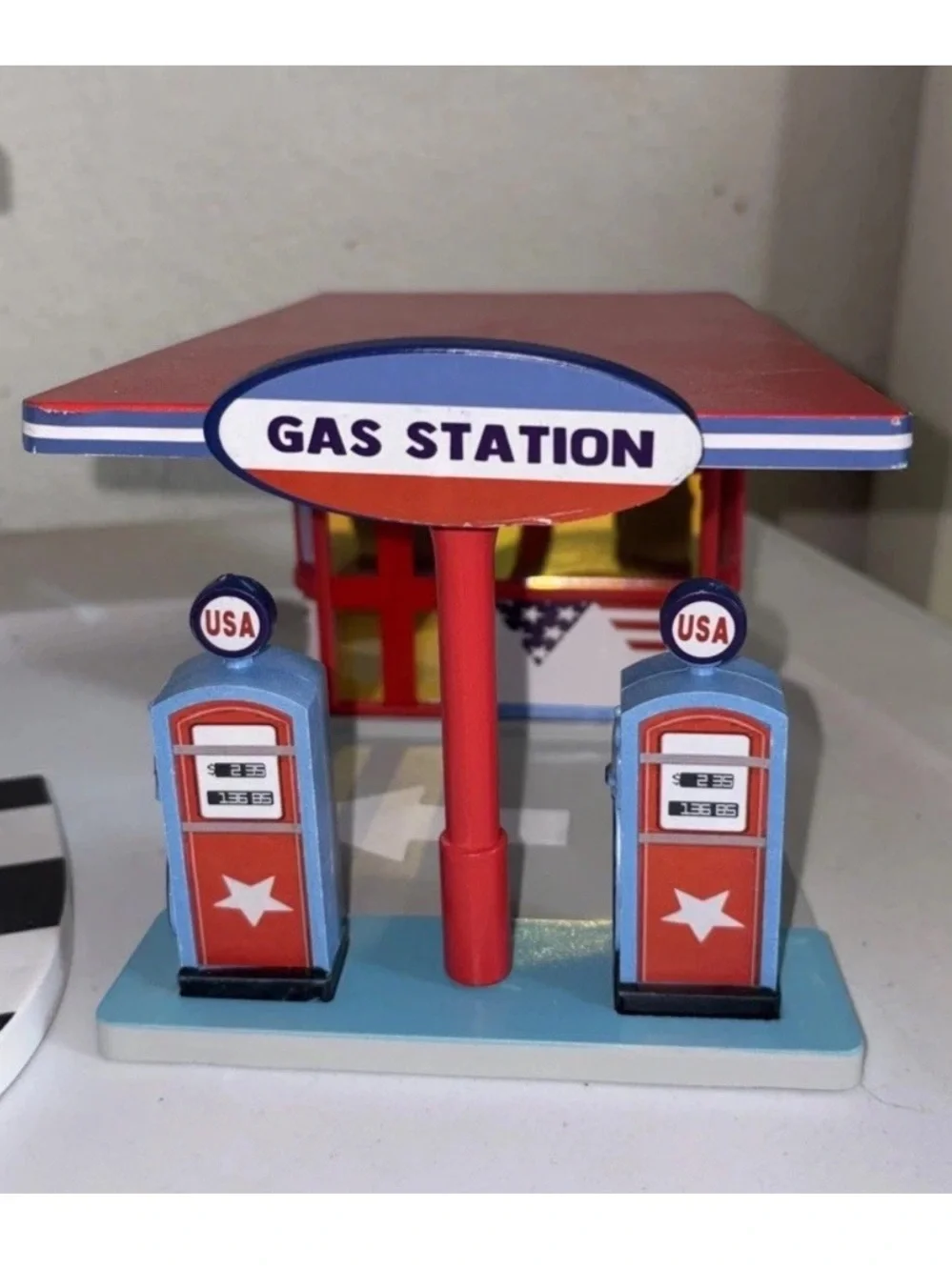 Retro Diner & Gas Station Target Red, Blue, White Fourth of July Patriotic